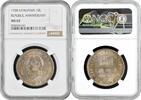 EUROPE 10 litu Lithuania 10 litu 1938, NGC MS62, 20th Anniversary - Republic silver coin -