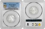 EUROPE 1 franc Belgium 1 franc 1909 Dutch, PCGS MS63, King Leopold II (1865 - 1909) -