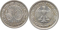 50 reichspfennig Germany 50 reichspfennig 1936 G, AU, Weimar Republic (Reichsmark) (1924-1938) -