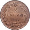 2 centesimi Italy 2 centesimi 1897, UNC, King Umberto I (1878 - 1900) -