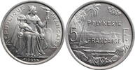 5 francs French Polynesia 5 francs 1965, BU, French overseas collectivity (1965 - 2018) -