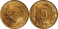 5 francs French Equatorial Africa 5 francs 1958, BU, French colony (1942 - 1958) -