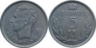 5 francs Belgium 5 francs 1936 'BELGIQUE', XF, King Leopold III (1934 - 1947) -