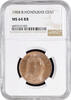 1 cent British Honduras 1 cent 1904, NGC MS64 RB, King Edward VII (1902 - 1910) -