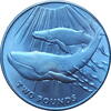 2 pounds South Georgia 2 pounds 2013, BU, Titanium Blue Whale -