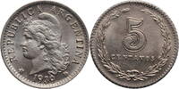 5 centavos Argentina 5 centavos 1939, BU, Argentine Peso (1881 - 1969) -