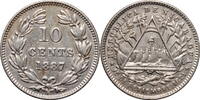 10 centavos Nicaragua 10 centavos 1887 H, AU, Peso (1878 - 1899) -