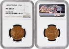 1/4 anna India - British 1/4 anna 1889 (C), NGC MS63 RB, Queen Victoria (1862 - 1901) -