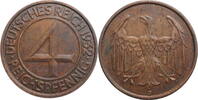 4 reichspfennig Germany 4 reichspfennig 1932 J, UNC, Weimar Republic (Reichsmark) (1924-1938) -