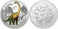 3 euro Austria 3 euro 2021, BU, Supersaurs - Argentinosaurus -