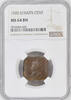 1 cent Straits Settlements 1 cent 1920, NGC MS64 BN, King George V (1911 - 1935) -