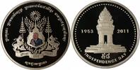 medal Cambodia medal 2011, PROOF, King Norodom Sihanouk (1941 - 1955) -