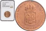 1 kreuzer Austria 1 kreuzer 1816 A, NGC MS65 RD, Emperor Franz II (1806 - 1835) Top Pop -