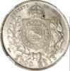 2000 reis Brazil 2000 reis 1889, NGC MS63, Emperor Pedro II (1831 - 1889) -