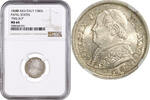 10 soldi Papal States 10 soldi 1868 R, NGC MS64, Pius IX (1846 - 1878) -