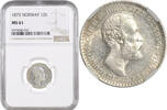 12 skilling Norway 12 skilling 1873, NGC MS61, King Oscar II (1872 - 1905) -
