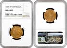 2 cents Mauritius 2 cents 1888, NGC MS63 RD, Queen Victoria (1877 - 1901) -