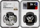 20 francs Congo Republic 20 francs 2019, NGC MS68, Predators - Canis lupus silver coin -