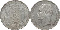 5 francs Belgium 5 francs 1850, UNC-AU, King Leopold I (1832 - 1865) silver coin -