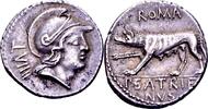 Roman Republican denarius 77 BC. P. Satrienus Vorzüglich 875,00 EUR  Excl. 10,00 EUR Verzending
