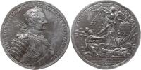 Preußen, Königreich Zinngussmedaille Friedrich II., 1740-1786, v. Holtzhey, Schlacht von Prag im Siebenjährigen Krieg -