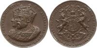 Großbritannien Bronzemedaille Edward VII., 1901-1910, Coronation Medal, Büsten Edward und Alexandra n.l. -