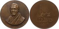 Großbritannien Große Bronzemedaille George V., 1910-1936, v. van Goor, 150. Geb. v. George Stephenson, Lok Rocket -