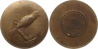 Frankreich, Etat Francais / 4. Republik Bronzemedaille ENTENTE INTERNAT. SOCIÉTÉS SERINCULTEURS 1943-44, Vogel sitzt auf Ast -