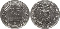Deutsches Kaiserreich 25 Pfennig 1911 G EF, winz. Kr.