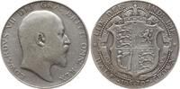 Großbritannien, Königreich 1/2 Crown Edward VII., 1901 - 1910 -