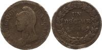 Frankreich, Consulat Decime Paris, Glockenmetall (Messing) -