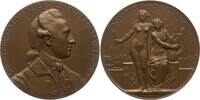 Frankfurt, Stadt Große Bronzemedaille v. Hugo Kaufmann, Offizielle Medaille der Stadt zu Goethes 150. Geburtstag -
