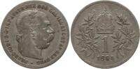 Österreich 1 Krone Franz Joseph I., 1848 - 1916, Wien -