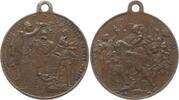 Österreich - Ungarn Tragbare Bronzemedaille Franz Joseph I., 1848 - 1916, v. Steiner, Budapest, a.d. 1000-Jahrfeier Ungarns -