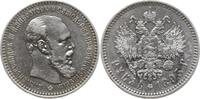 Russland Rubel 1893 Alexander III., 1881 - 1894, St. Petersburg aEF, min. Kr. / AU