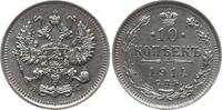 Russland 10 Kopeken Nikolaus II., 1894 - 1917, St. Petersburg -