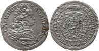 RDR, Haus Habsburg, Böhmen 6 Kreuzer 1735 Karl VI., 1711 - 1740, Prag aEF, min. SR
