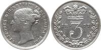 Großbritannien 3 Pence Victoria, 1837 - 1901 -