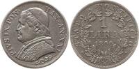 Kirchenstaat Lira Pius IX., 1846 - 1878, An XXI, Rom, busto grande -