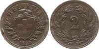 Schweiz 2 Rappen 1893 VF+