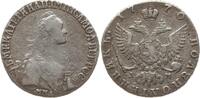 Russland 1/4 Rubel (25 Kopeken, Polupoltinnik) Katharina II., 1762 - 1796, Moskau -