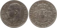 Spanien, Königreich 50 Centavos 1880 Alfonso XII., 1874 - 1885, Madrid VF-EF mit feiner Patina