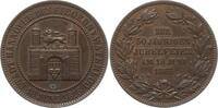 Hannover, Stadt Bronzemedaille Georg V., 1851 - 1866, auf die 50-Jahrfeier der Schlacht bei Waterloo -