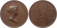 Großbritannien Bronzemedaille George III., 1760 - 1820, v. Halliday, a.d. Beisetzung von Prinzessin Charlotte -