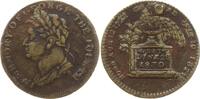 Großbritannien Messing - Jeton George IV., 1820 - 1830, auf seinen Tod -