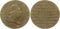 Großbritannien Vergoldete Bronzemedaille (Token) George III., 1760 - 1820, v. T. Kettle, auf seinen Tod -