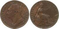 Großbritannien Farthing (1/4 Penny) George IV., 1820 - 1830 -