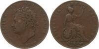 Großbritannien 1/2 Penny George IV., 1820 - 1830 -