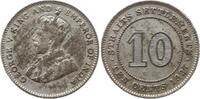 Straits Settlements 10 Cent George V., 1910 - 1936 -
