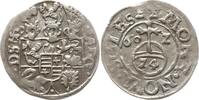 Schleswig-Holstein-Gottorp 1/24 Taler (Groschen) 1602 Johann Adolf, 1590 - 1616, Typ mit MONE . NOVA . SCLES VF-EF, min. Prägeschwächen